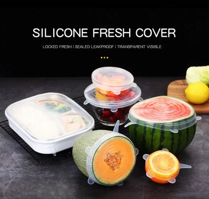 Reusable Silicone Stretch Lids – Universal Food Covers for Bowls & More