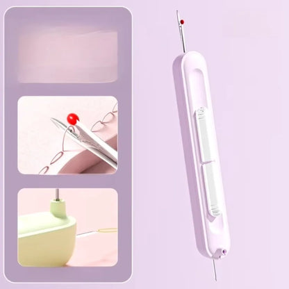 2in1 Threading Needle Threader Multifunctional Picking Thread Remover Hand Household Needlework Sewing Special Tools