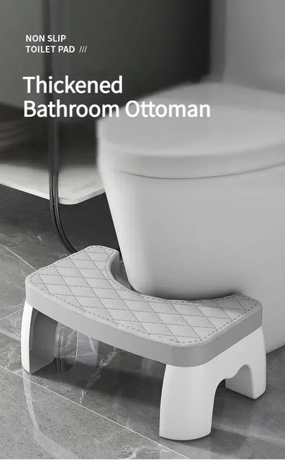 Ergonomic EasySquat – Waterproof & Non-Slip Toilet Foot Stool