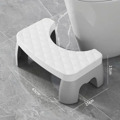 Ergonomic EasySquat – Waterproof & Non-Slip Toilet Foot Stool