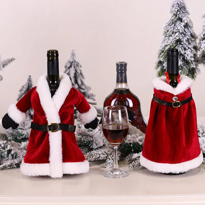 Festive Wine Bottle Covers – Christmas & Holiday Table Décor