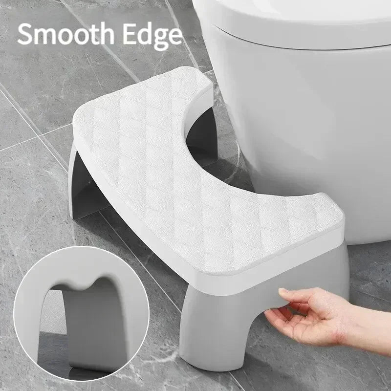 Ergonomic EasySquat – Waterproof & Non-Slip Toilet Foot Stool