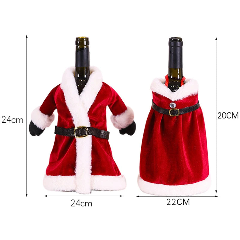 Festive Wine Bottle Covers – Christmas & Holiday Table Décor