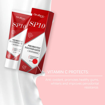 Probiotic Whitening Toothpaste SP-10 – Plaque Remover & Fresh Breath Formula (100g)