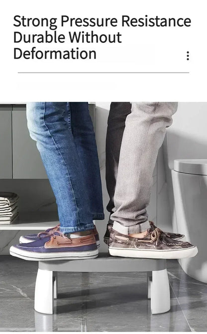 Ergonomic EasySquat – Waterproof & Non-Slip Toilet Foot Stool