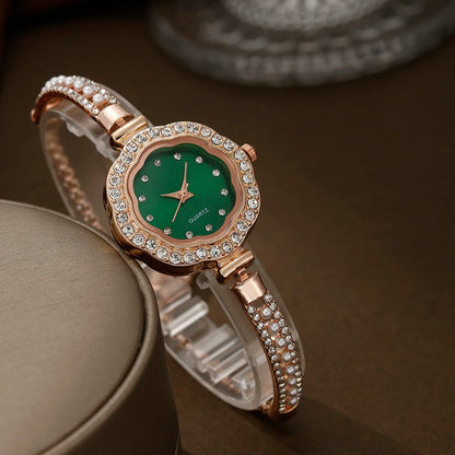 Emerald Elegance 6-Piece Jewelry & Watch Set