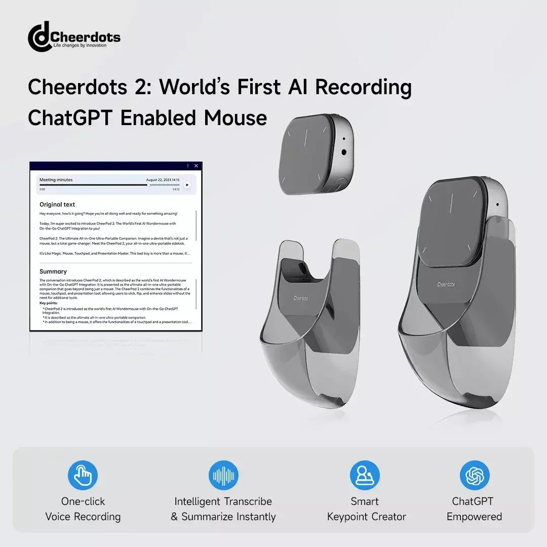 Premium All-in-One Wireless Touchpad & AI-Powered Presenter