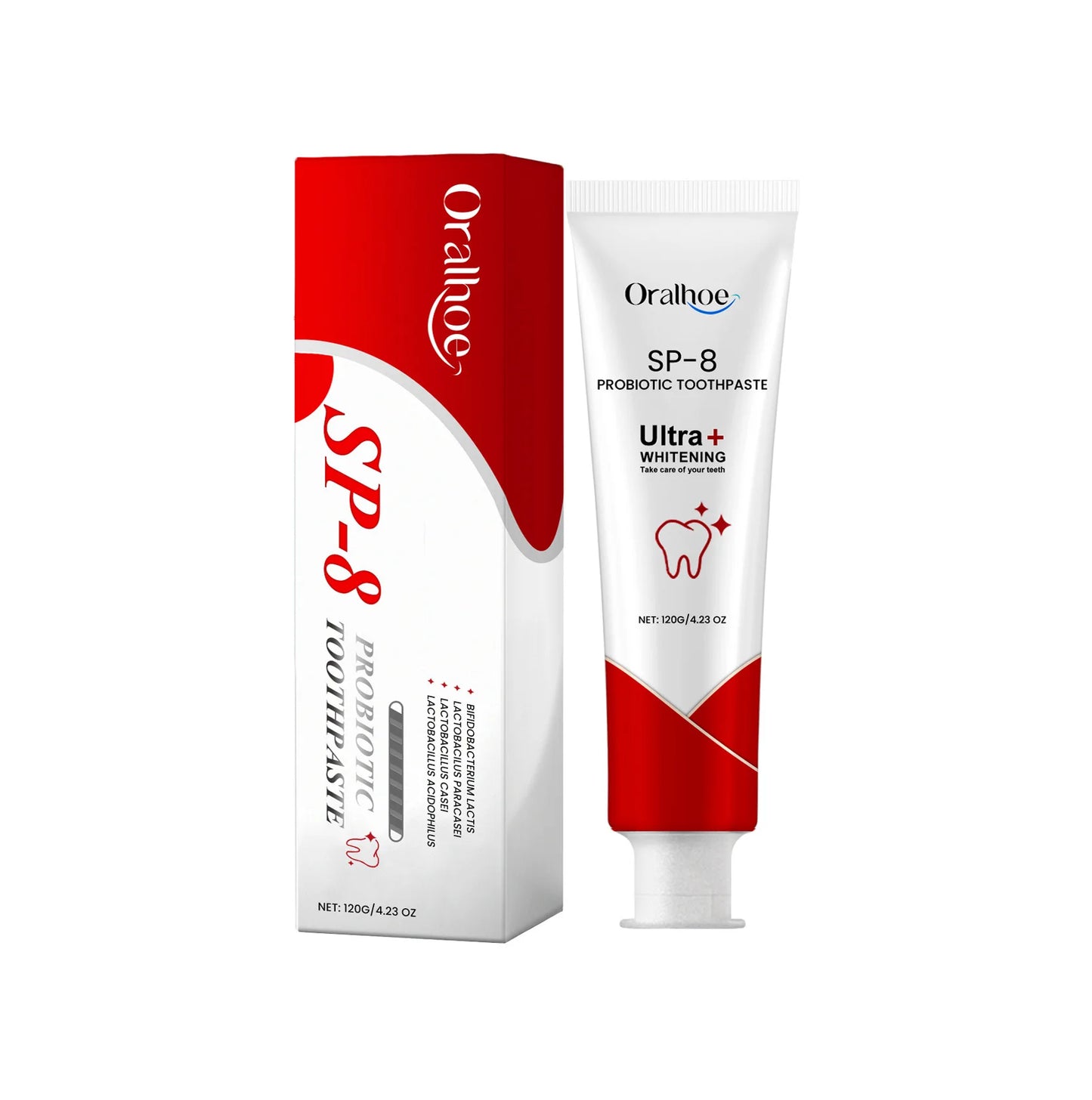Probiotic Whitening Toothpaste SP-8/SP8 – Plaque Remover & Fresh Breath Formula (120g)