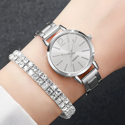 Timeless Elegance: 6-Piece Women's Watch & Bracelet Set