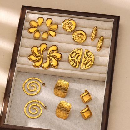 Geometric Gold Earrings Collection: Artistic Statement Jewelry for Any Occasion