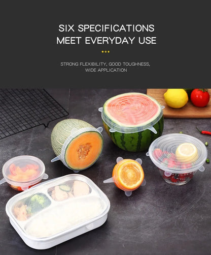 Reusable Silicone Stretch Lids – Universal Food Covers for Bowls & More