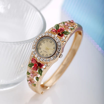 6-Piece Floral Elegance Jewelry & Watch Set
