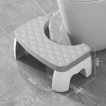 Ergonomic EasySquat – Waterproof & Non-Slip Toilet Foot Stool
