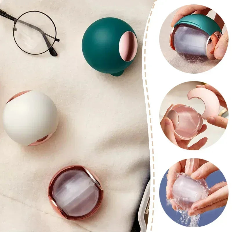 Plush roller hair removal ball, reusable adhesive hair removal device, washable adhesive ball cleaning brush for clothing