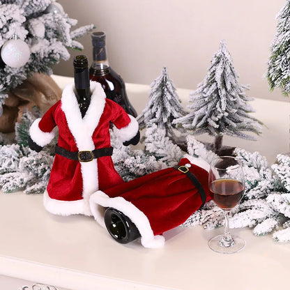 Festive Wine Bottle Covers – Christmas & Holiday Table Décor