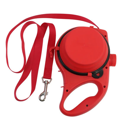3-in-1 Smart Dog Leash – Water Bottle, Waste Bag Holder & Tangle-Free Control
