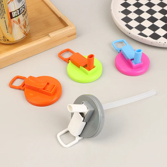 BPA-Free Soda Can Lids & Reusable Straws – Spill-Proof & Eco-Friendly