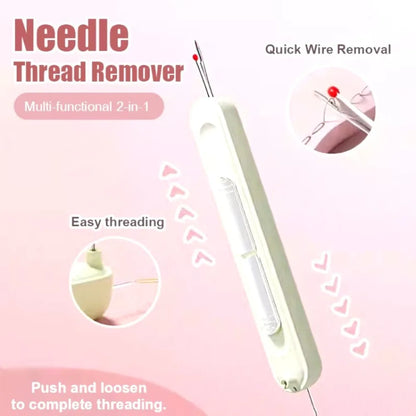 2in1 Threading Needle Threader Multifunctional Picking Thread Remover Hand Household Needlework Sewing Special Tools