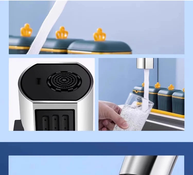 Universal Swivel Faucet Extension – 3-Mode Splash-Proof Nozzle