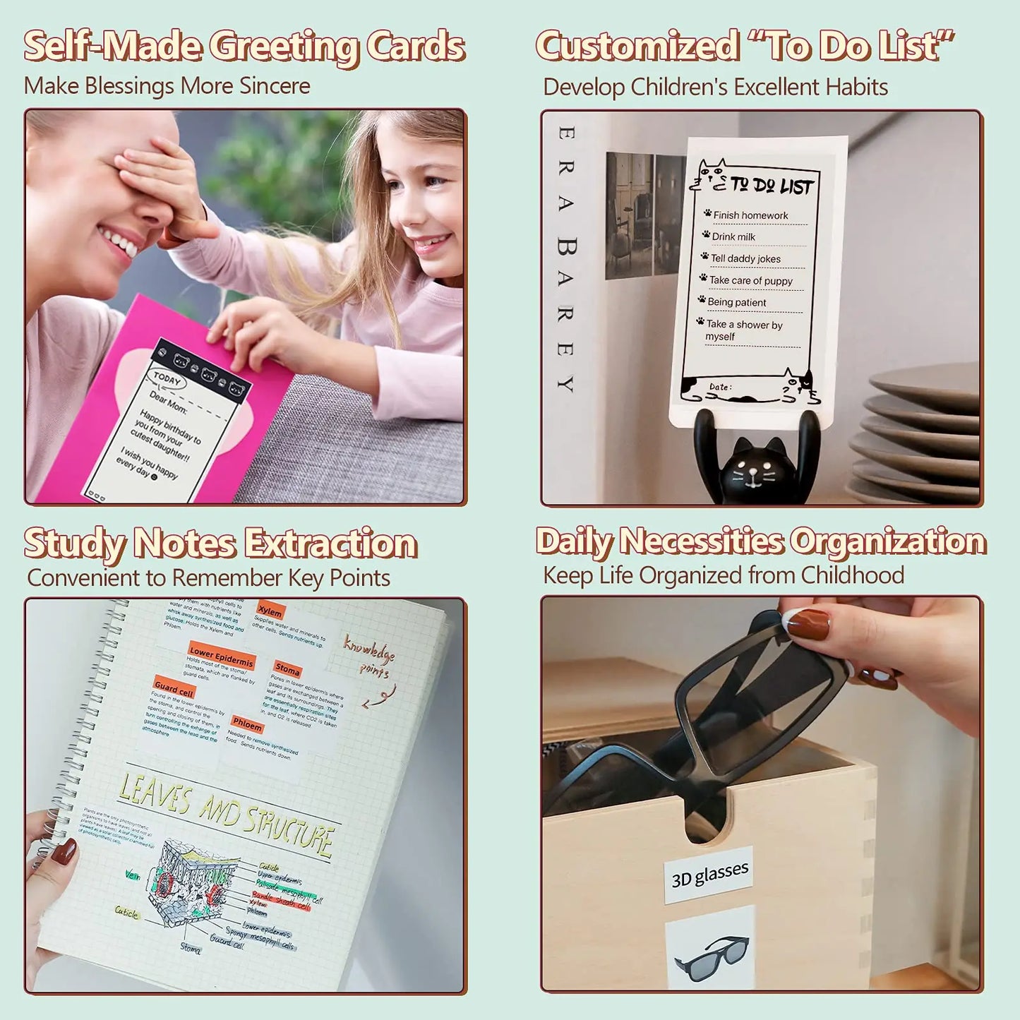 Wall-Y Inkless Bluetooth Pocket Printer – Mini Sticker & Notes Printer