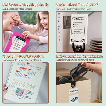 Wall-Y Inkless Bluetooth Pocket Printer – Mini Sticker & Notes Printer
