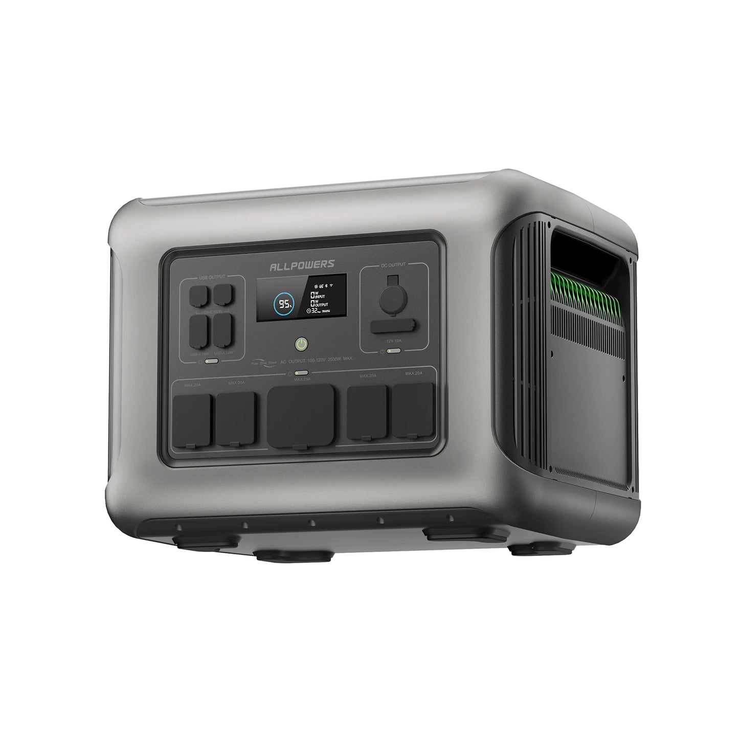 Portable Power Station - 600W Output, Solar-Ready & LiFePO4 Battery